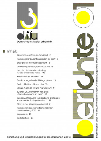 Cover: Difu-Berichte 3/2001