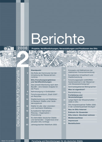 Cover: Difu-Berichte 2/2006