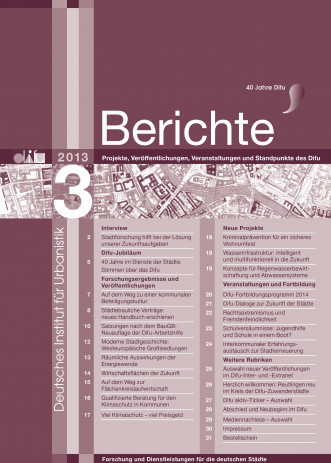 Cover: Difu-Berichte 3/2013