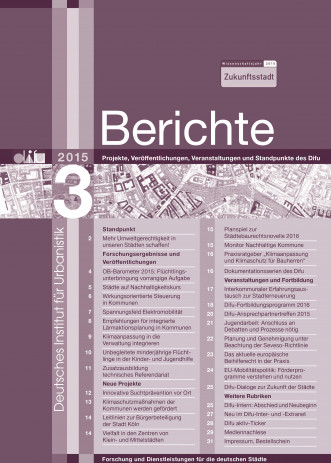 Cover: Difu-Berichte 3/2015