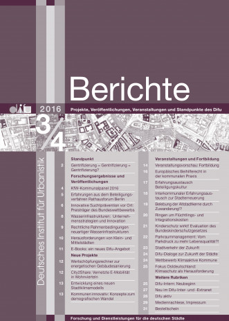 Cover: Difu-Berichte 3-4/2016