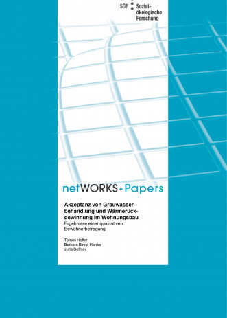 Cover: Akzeptanz von Grauwasserbehandlung und Wärmerückgewinnung im Wohnungsbau