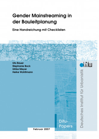 Cover: Gender Mainstreaming in der Bauleitplanung