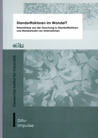 Cover: Standortfaktoren im Wandel