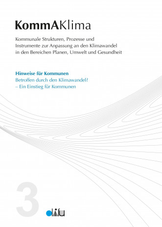 Cover: KommAKlima - Hinweise 3