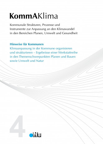Cover: KommAKlima - Hinweise 4