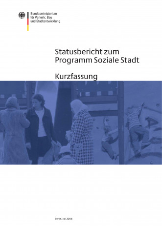 Cover: Statusbericht 2008 zum Programm Soziale Stadt