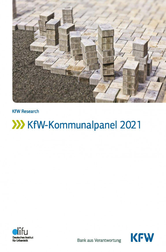 Cover der Veröffentlichung KfW-Kommunalpanel mit Pflastersteinen als Titelbild