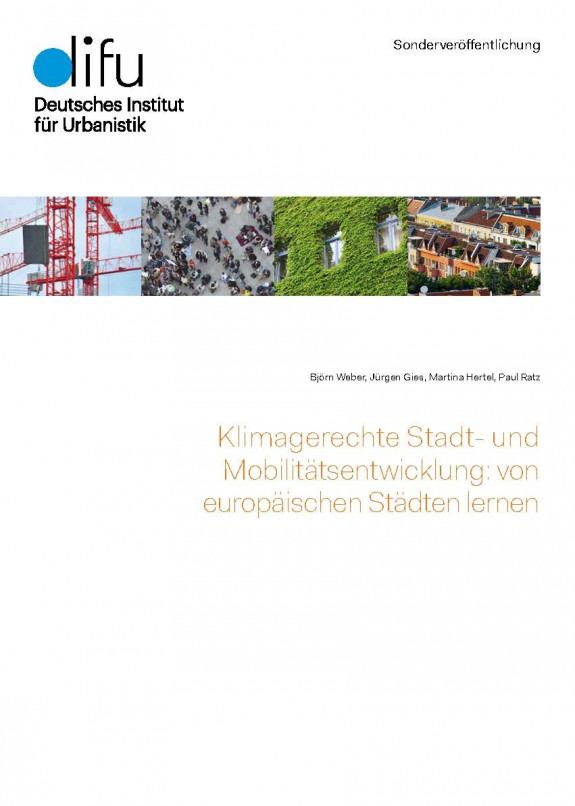 Cover der Publikation Klimagerechte Stadt- und Mobilitätsentwicklung