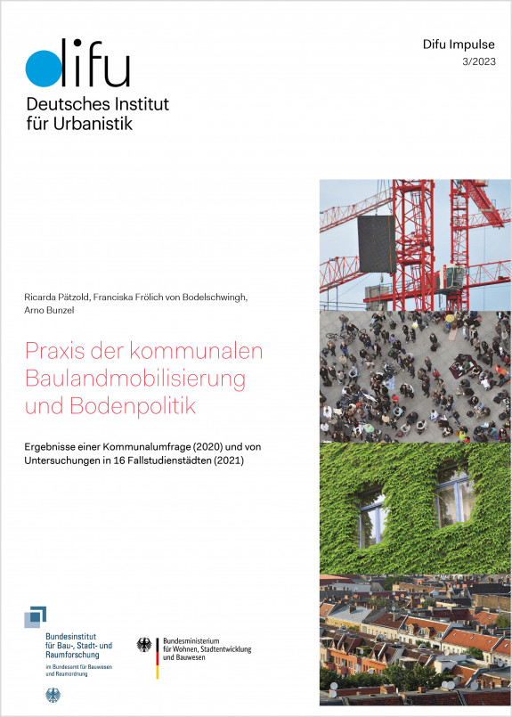 Cover der Publikation Praxis der kommunalen Baulandmobilisierung und Bodenpolitik