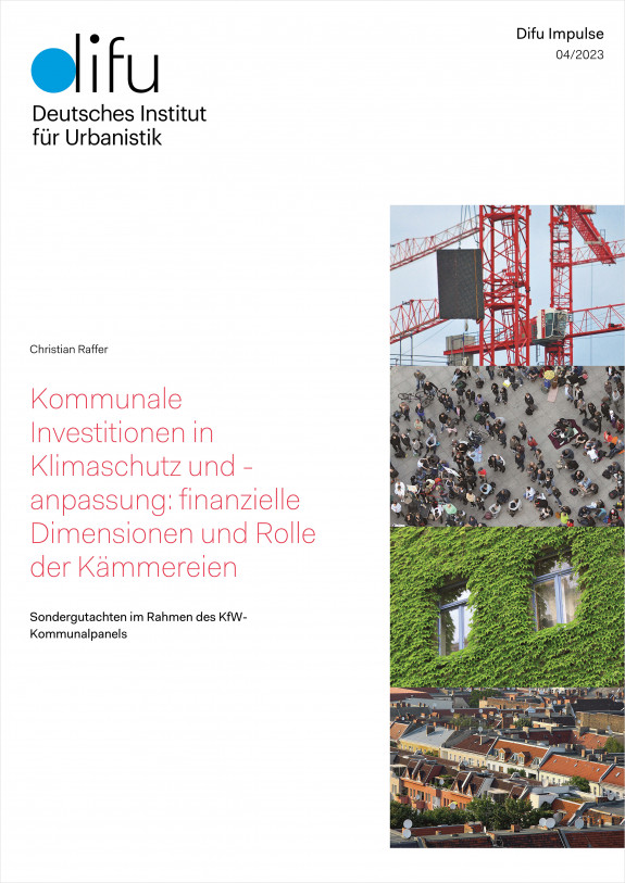 Cover: Difu-Sondergutachten zu Klimainvestitionen