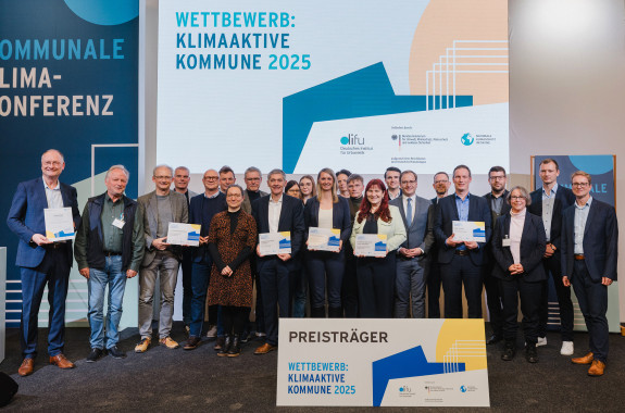 Gewinner Wettbewerb Klimaaktive Kommune 2025 - Gruppenfoto